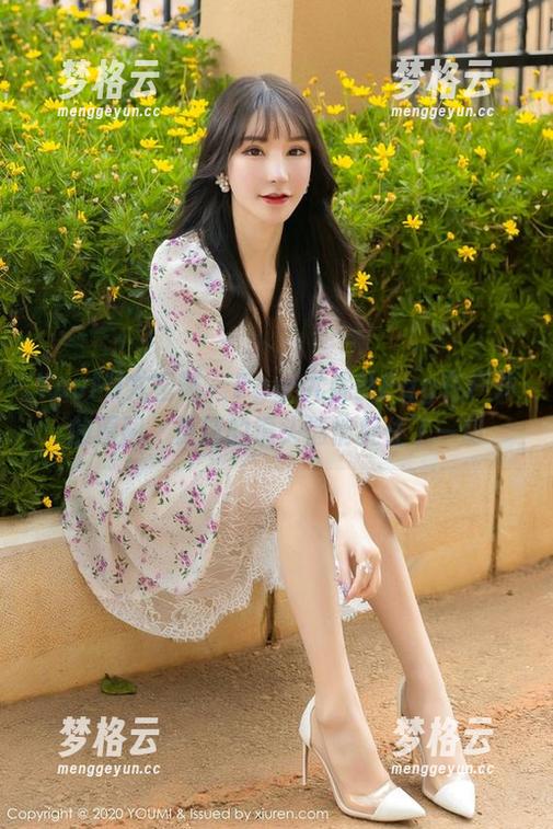 YouMi尤蜜荟 - Egg-尤妮丝Egg在户外的原图，更新的镜头悄悄捉住了一切